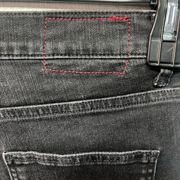 Marine Layer Dark Gray/Black Jeans with Red Stitching. Size 28 - Picture 3 of 5